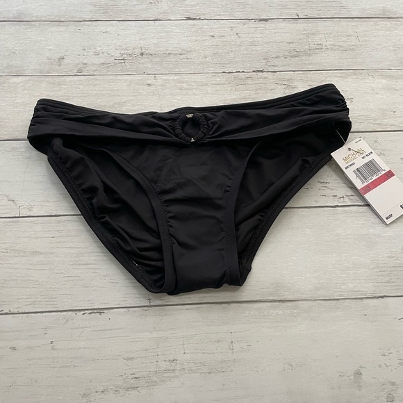 MICHAEL KORS Women's Stretch Logo-Ring Full Coverage Bikini Swimsuit Bottom slim - Picture 7 of 7